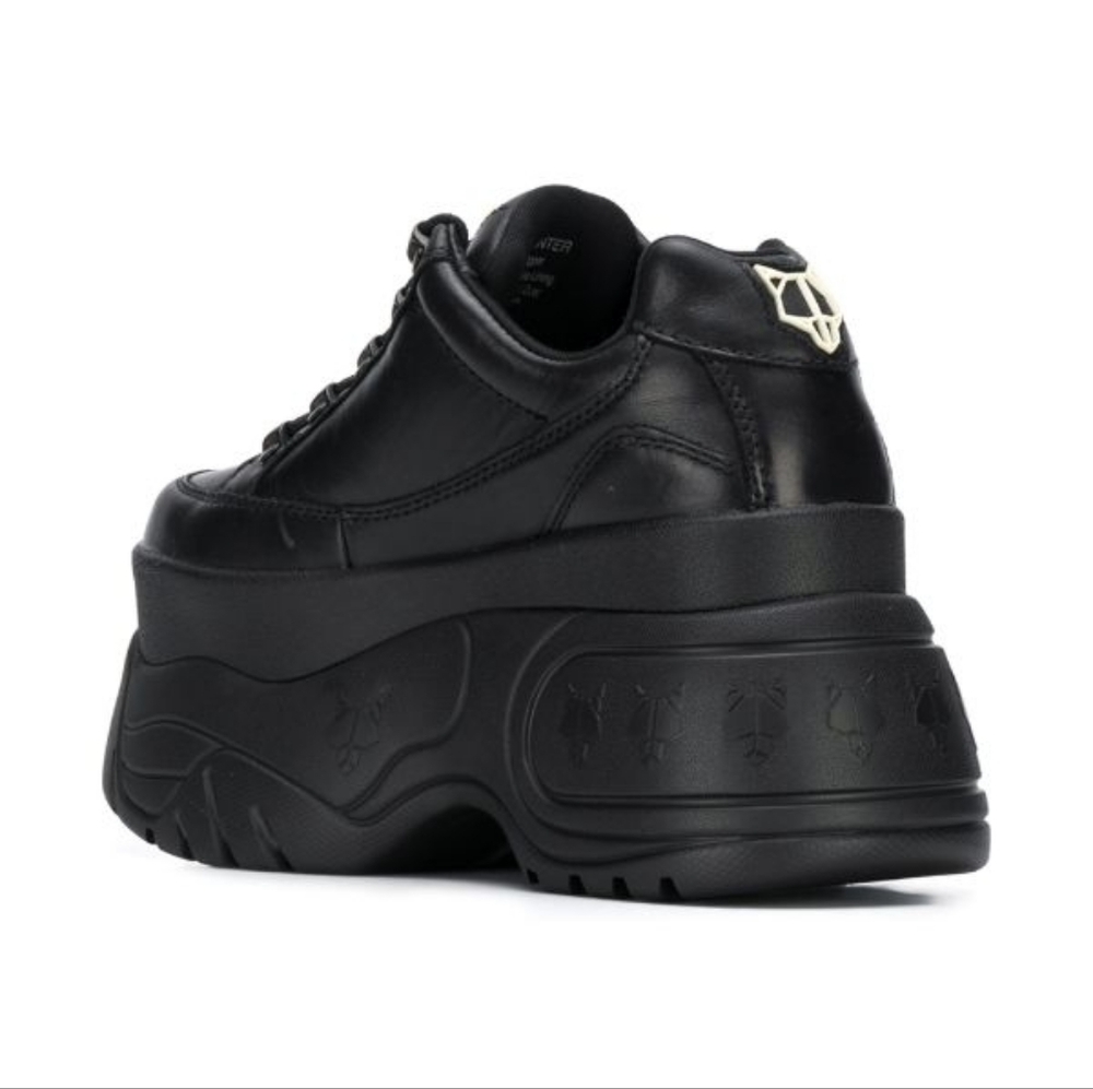 Naked Wolfe Black Platform Sneakers 37 - Picture 3 of 12